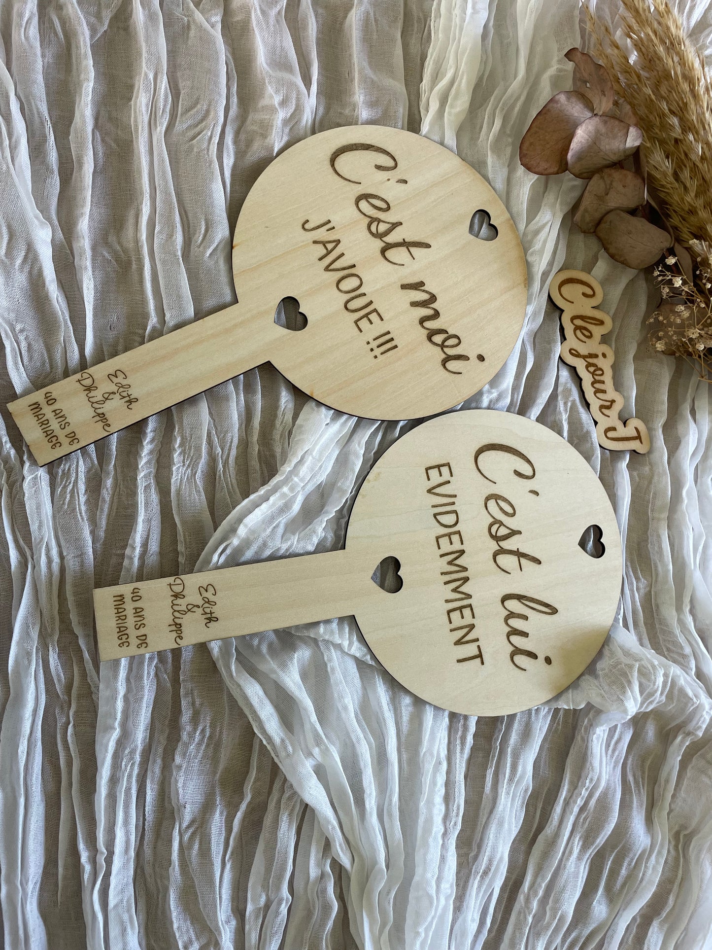 Pancarte « jeu elle et lui »