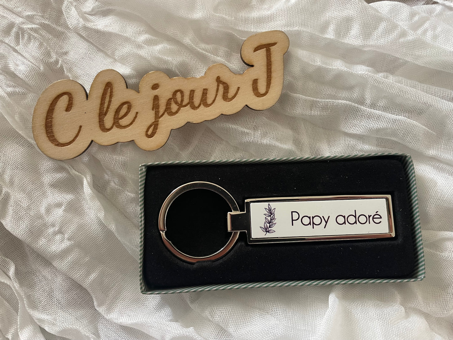 Porte clé décapsuleur « papy adoré »