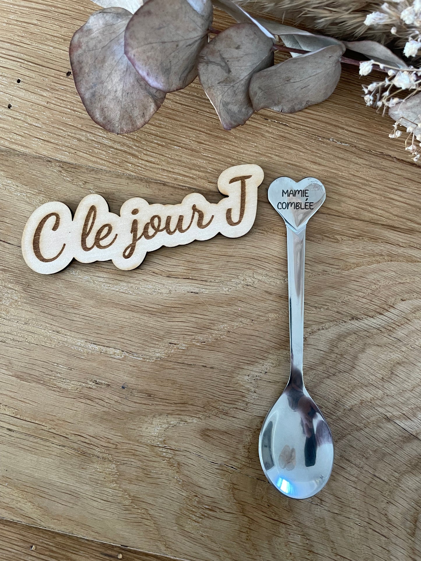 Petite cuillère personnalisée « mamie »