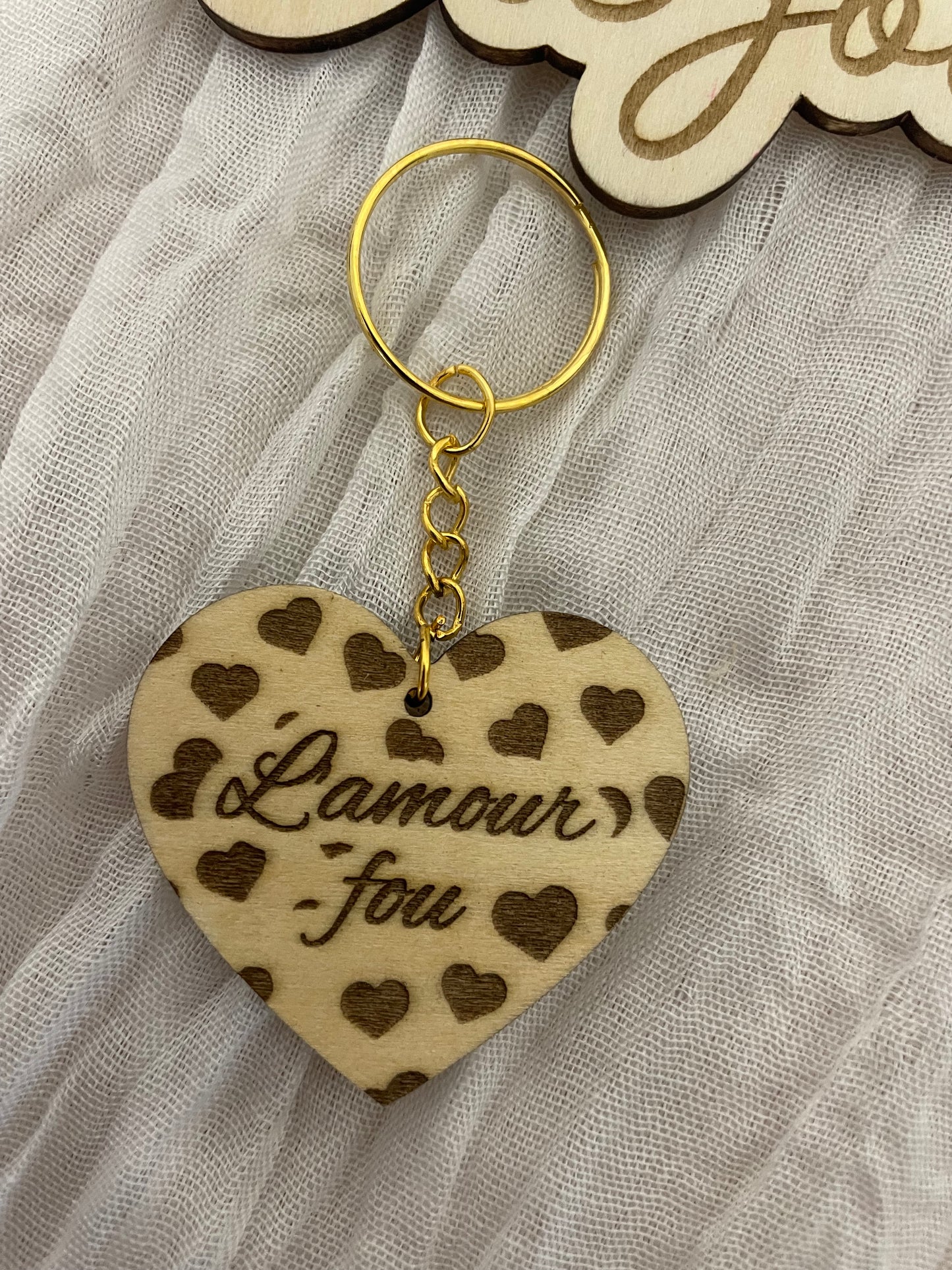 Porte clé « L’amour fou »