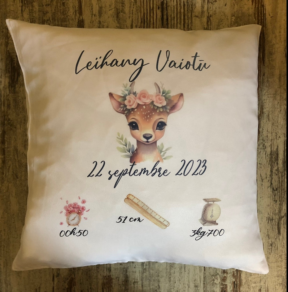 Coussin de naissance « modèle 1 »