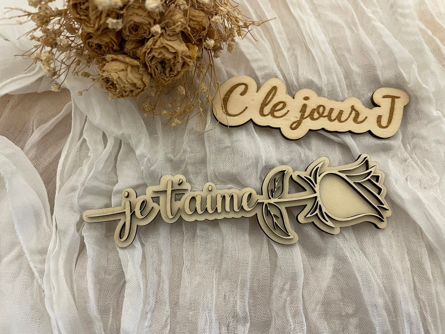 Magnet rose « je t’aime »