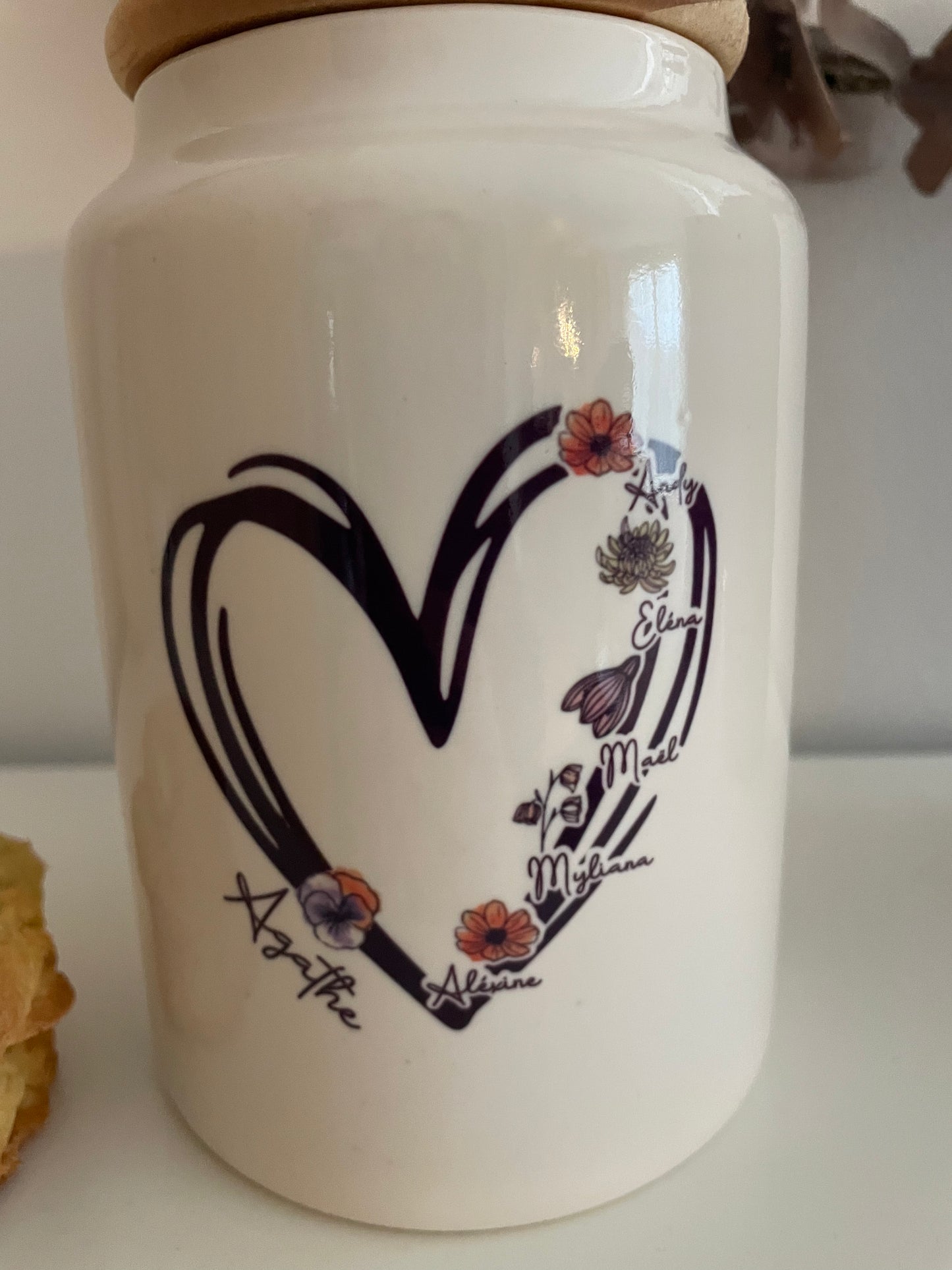 Pot gourmandises « fleurs de naissance «