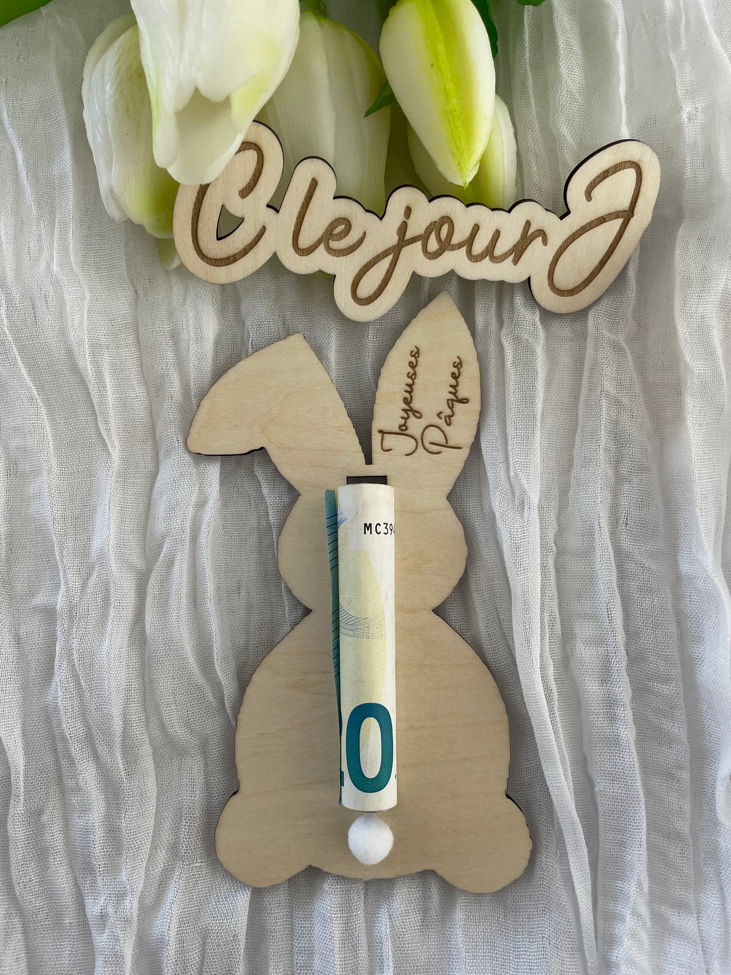 Carte argent Pâques