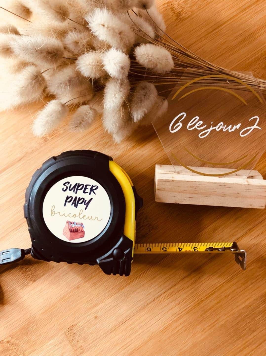 Mètre ruban « super papy bricoleur »