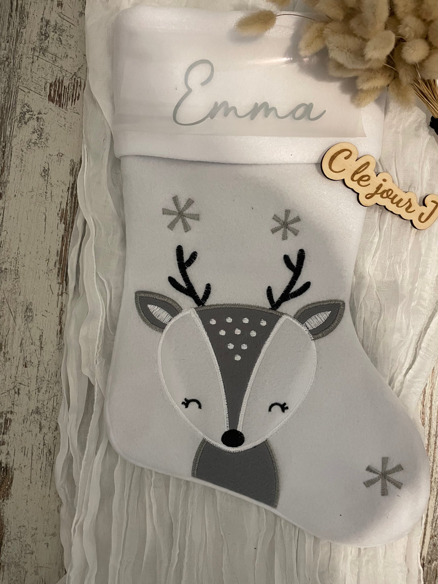 Chaussette Noël renne modèle 2