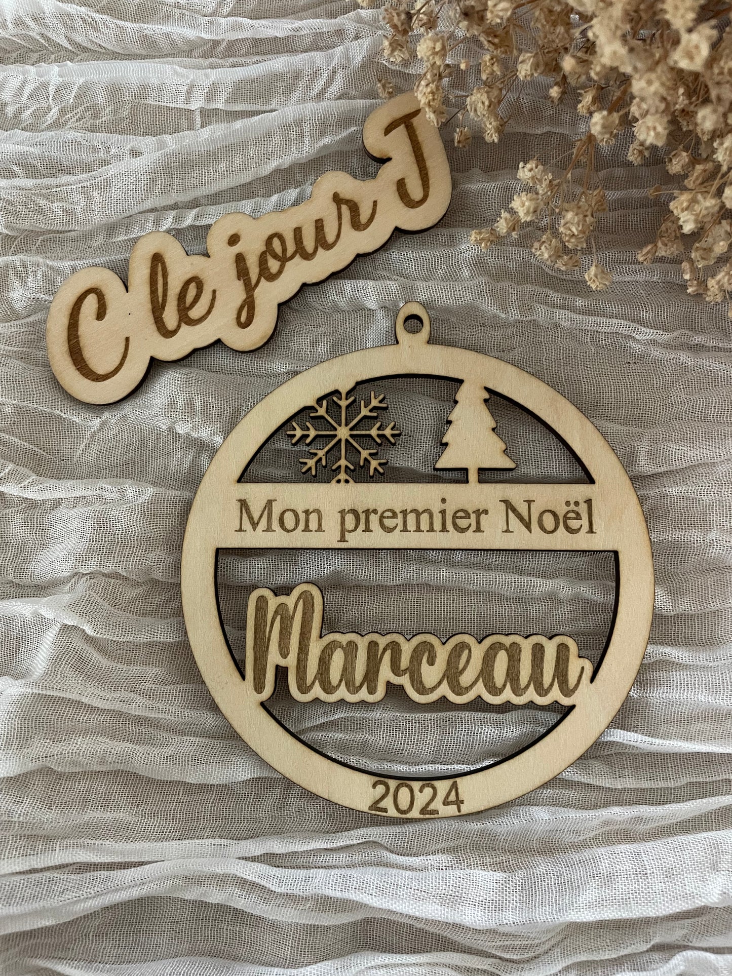 Boule de Noël « mon premier noël » version 1