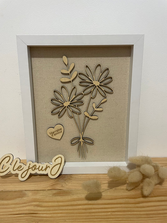 Cadre bouquet de fleurs