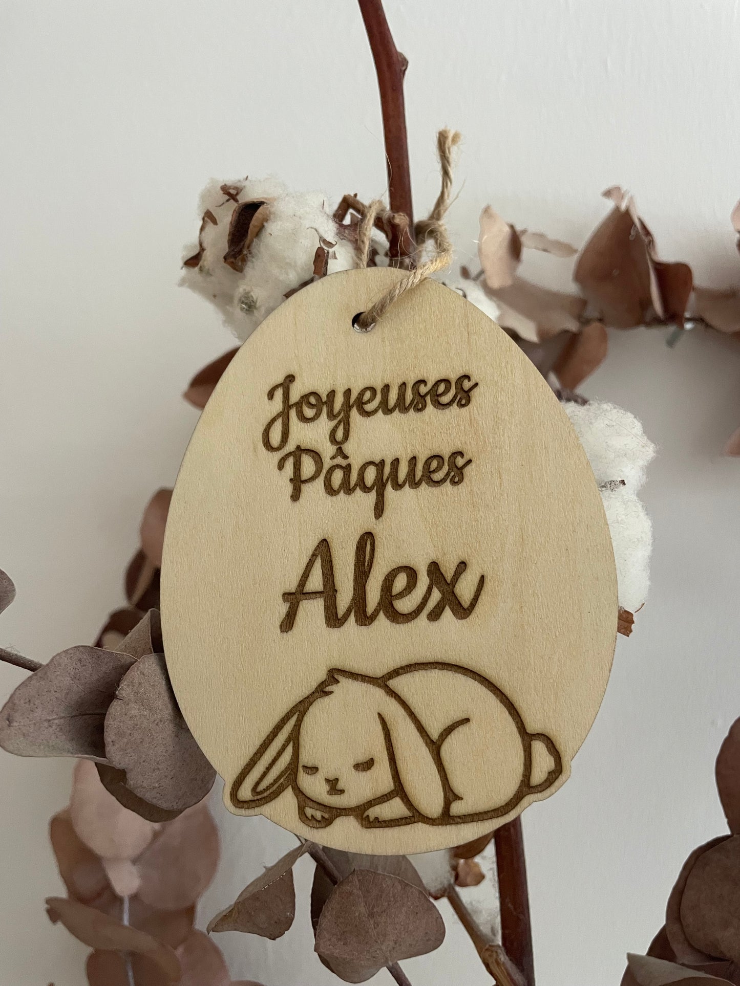 Suspension œuf lapin