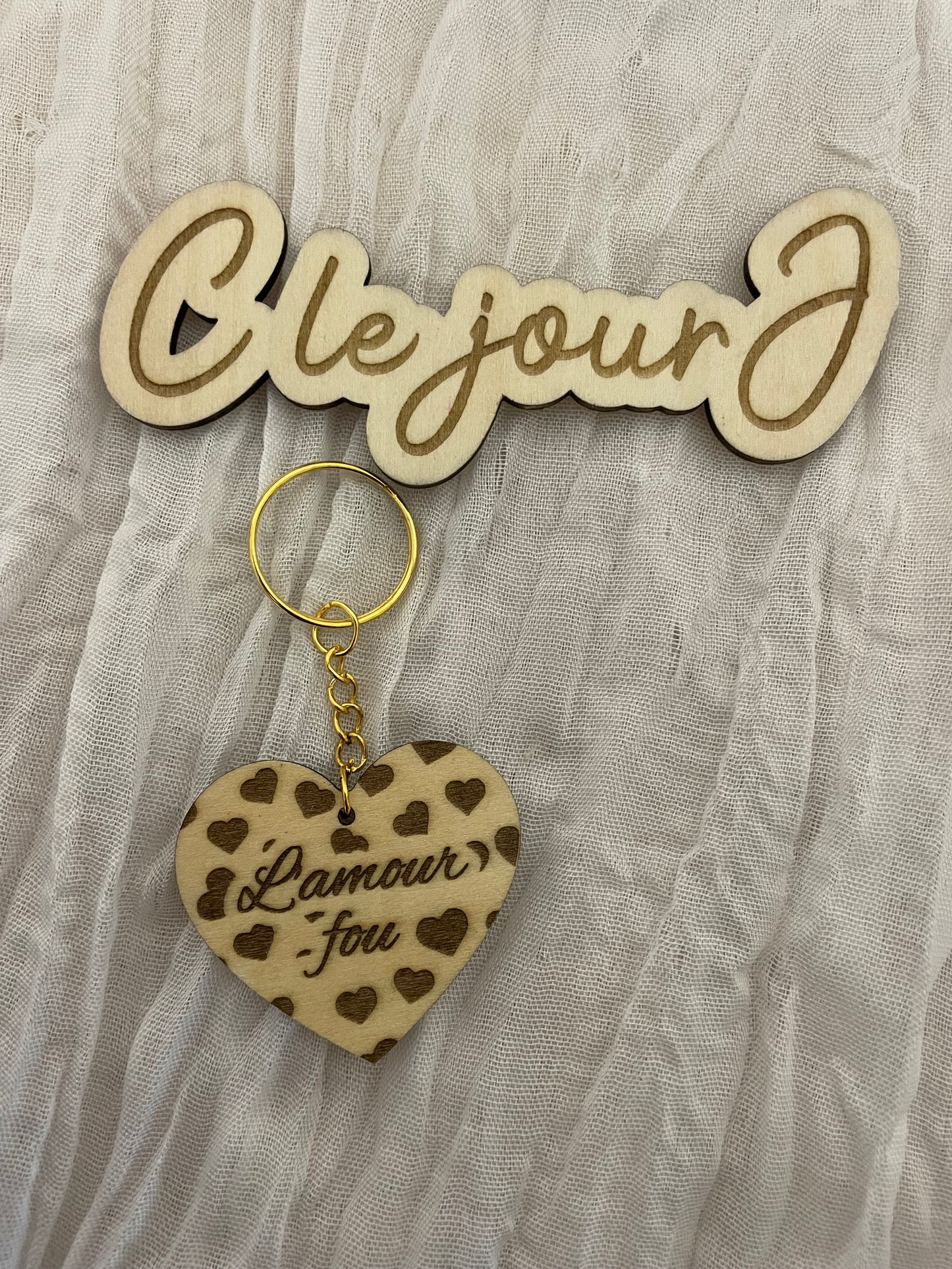 Porte clé « L’amour fou »