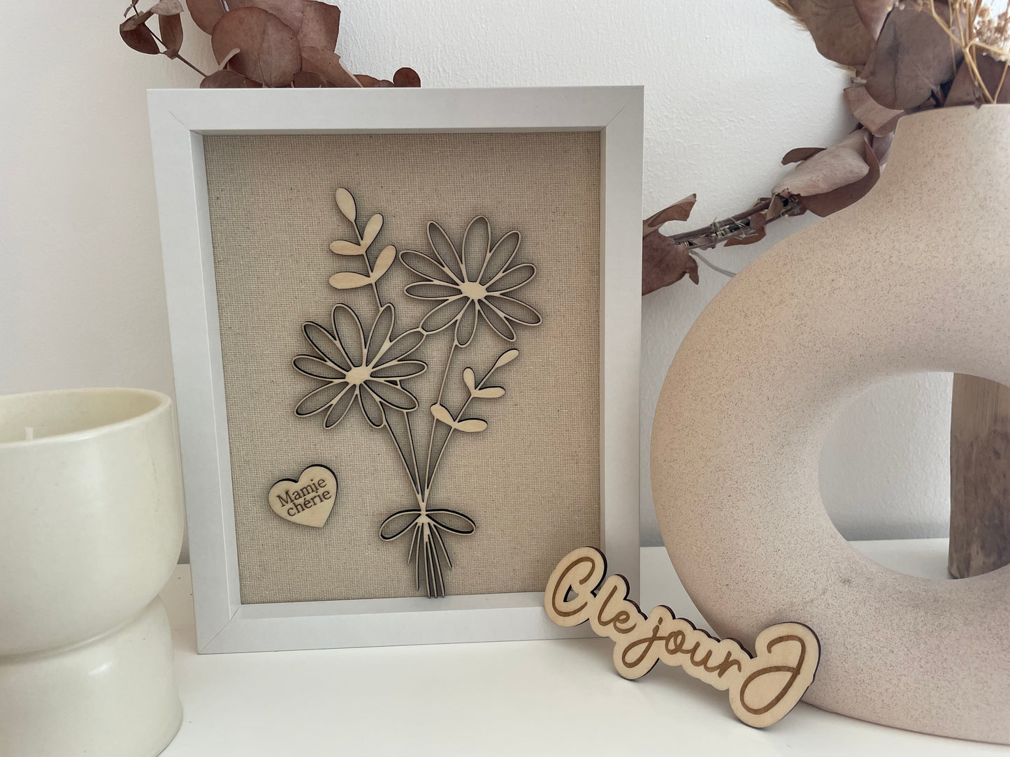 Cadre bouquet de fleurs