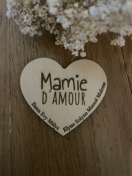 Magnet mamie d’amour prénom