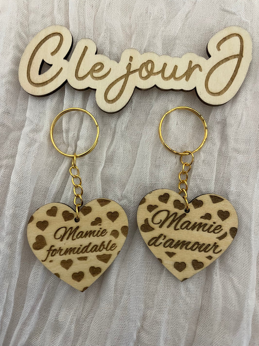 Porte clé « mamie formidable »