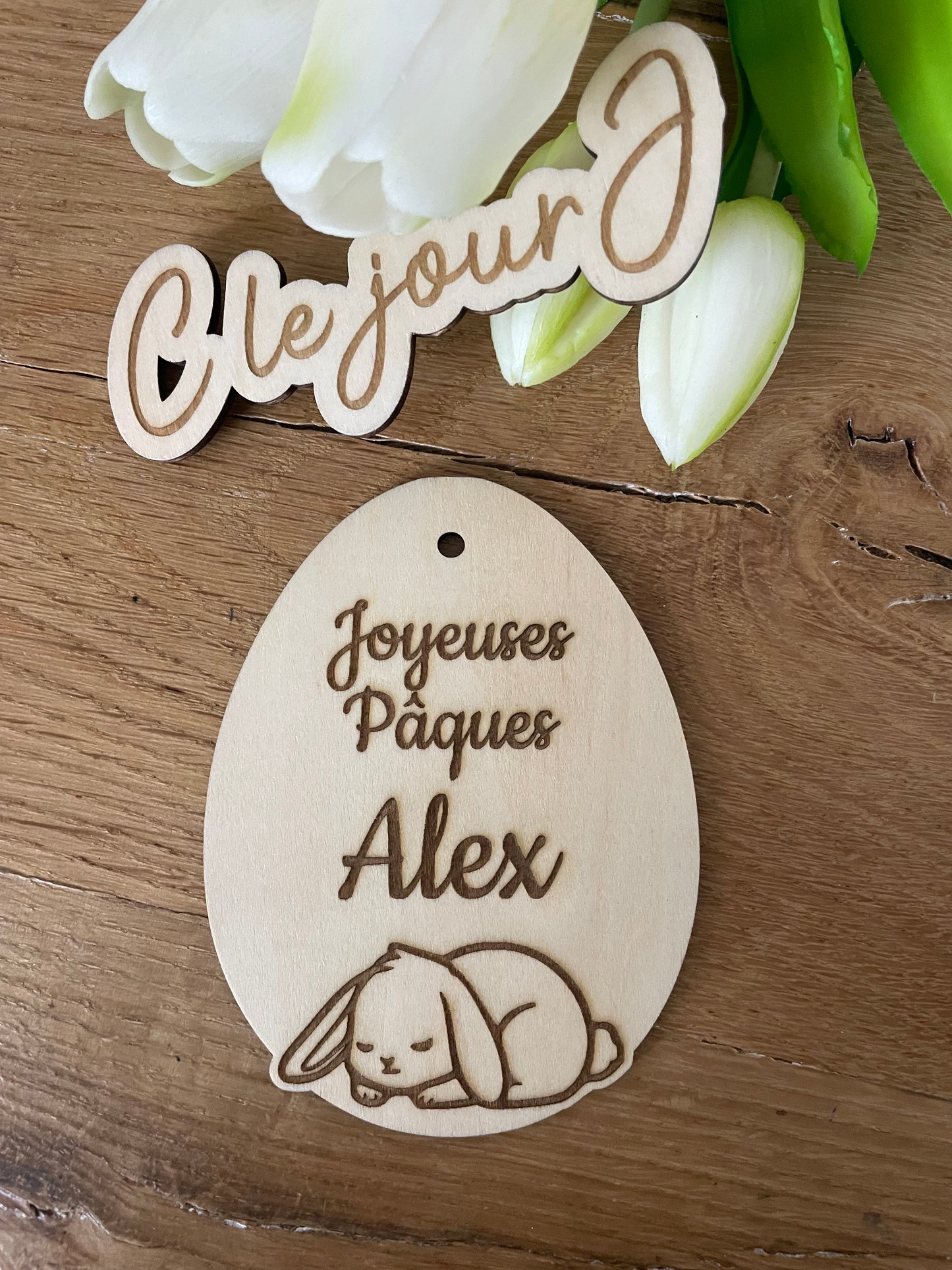 Suspension œuf lapin