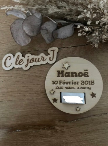 Plaque « bracelet de naissance »