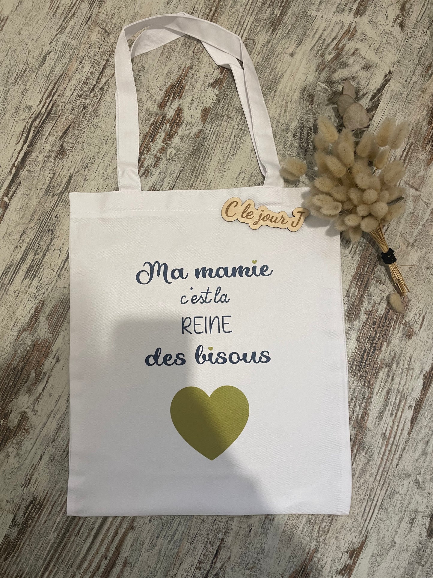 Tote bag « la reine des bisous »