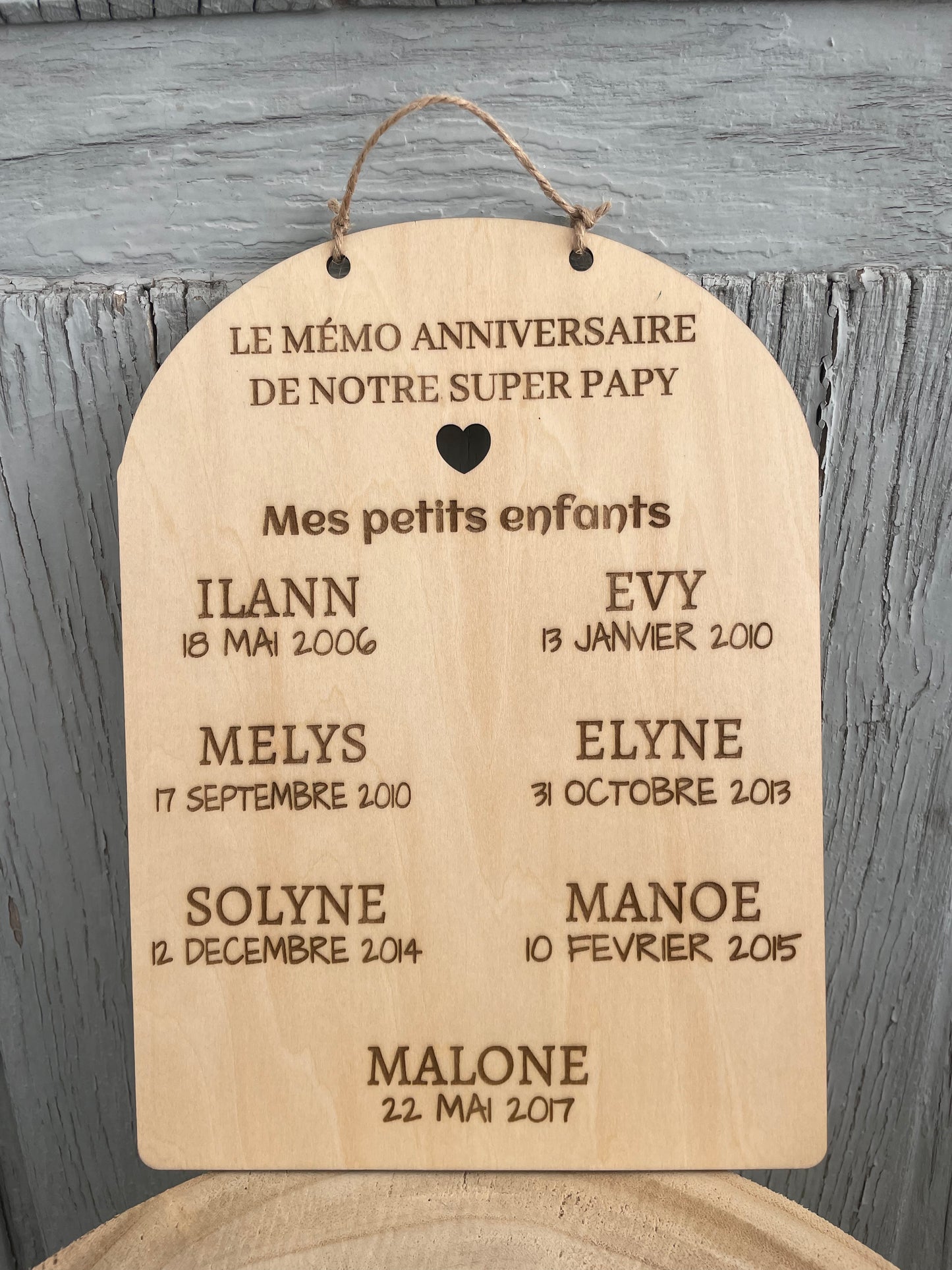 Mémo anniversaire
